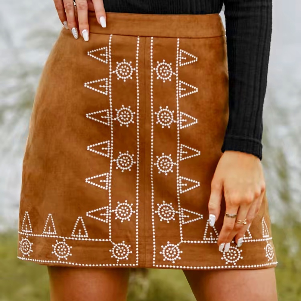 Boho Mini Skirt